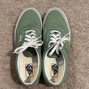 Light Green Lace Up Vans size 10.5 men